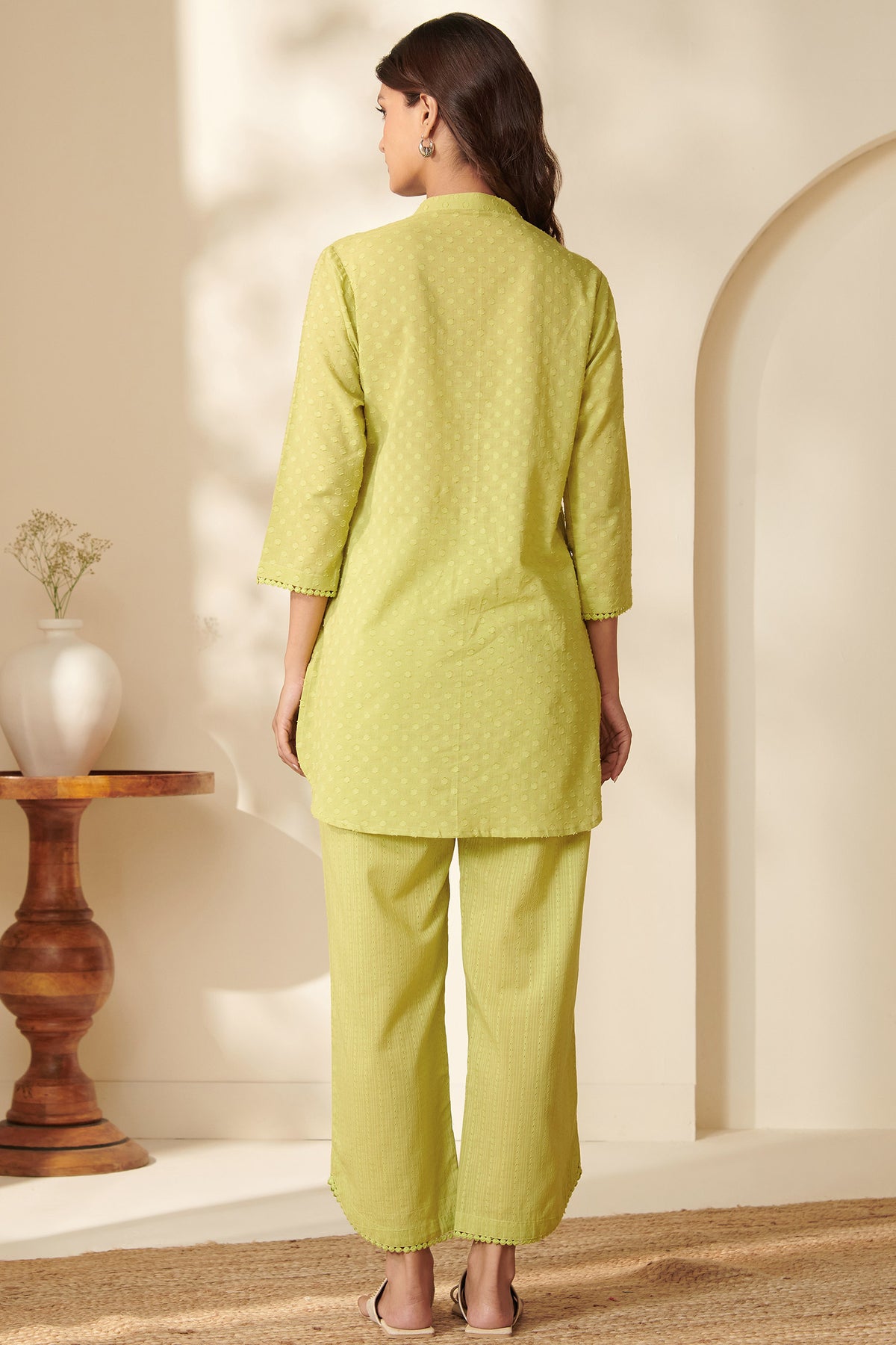 Roza Sabeen Green Co-Ord Set