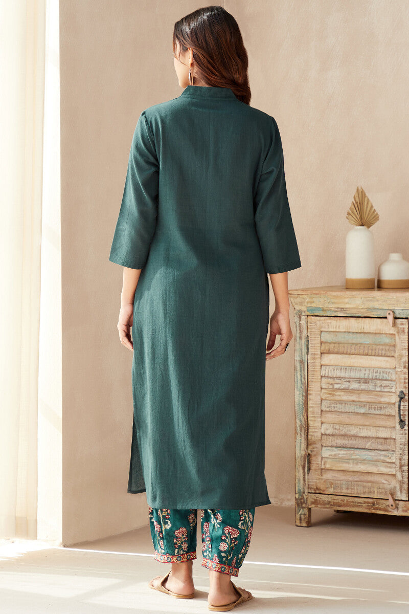 Roza Seher Teal Kurta