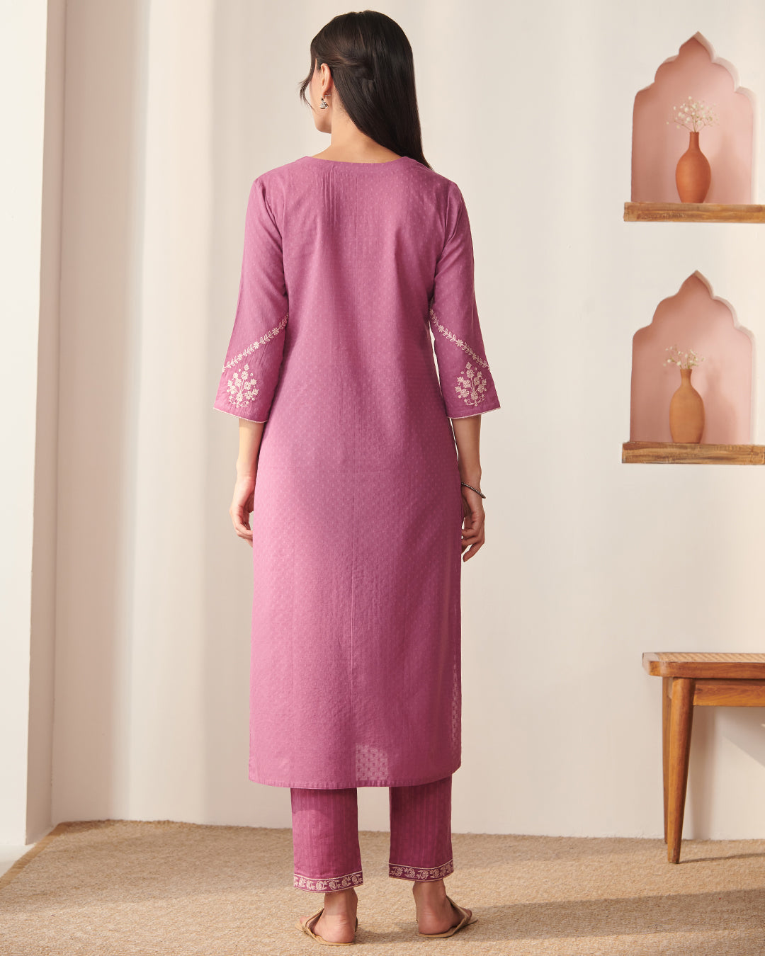 Mehraab Nisa Purple Kurta