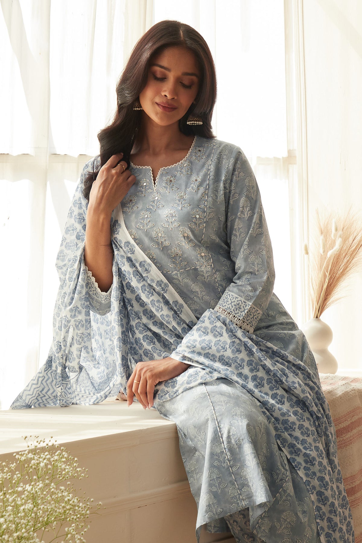 Rosheen Heer Sanganeri Kurta