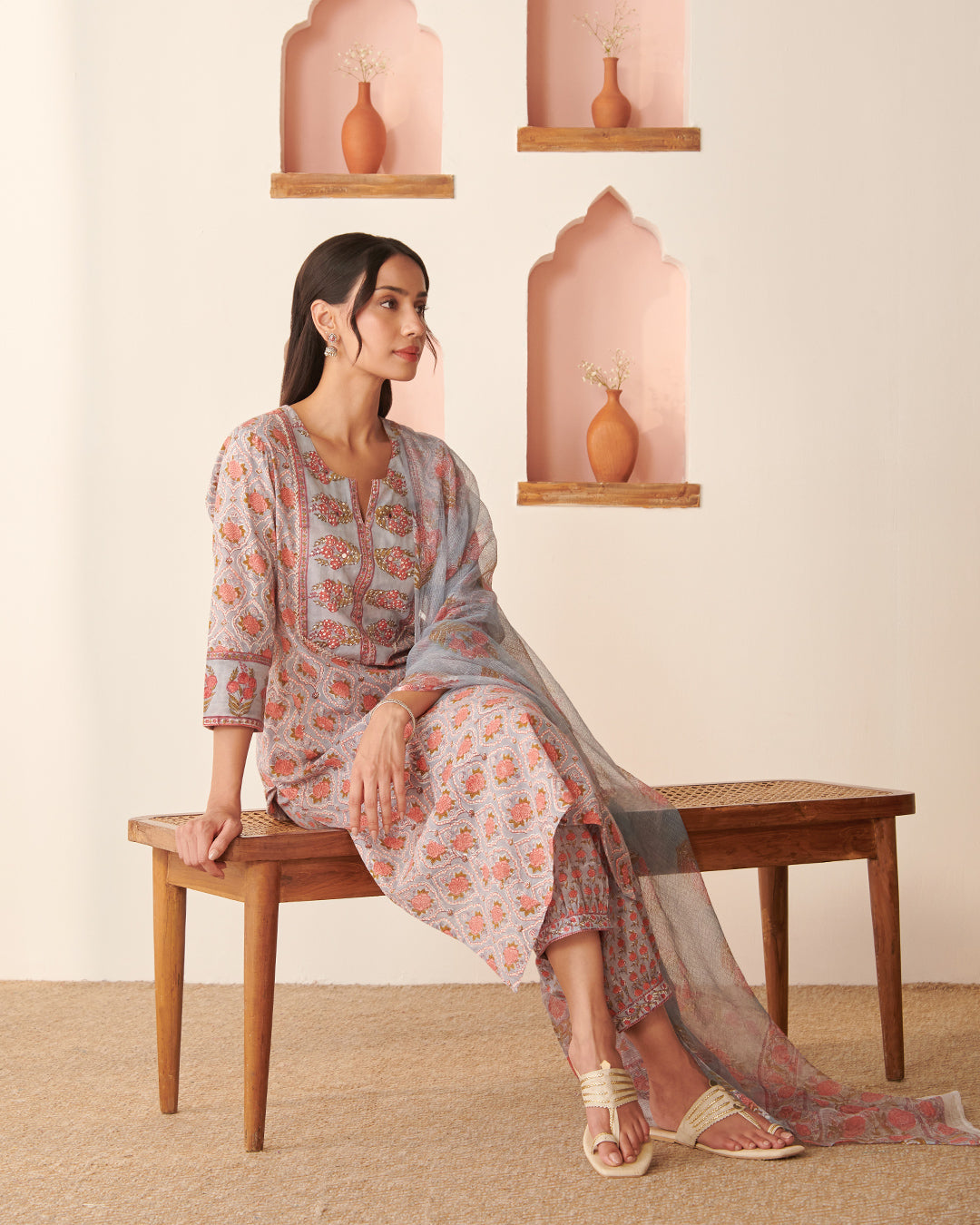 Roz Meher Sabrina Sanganeri Kurta