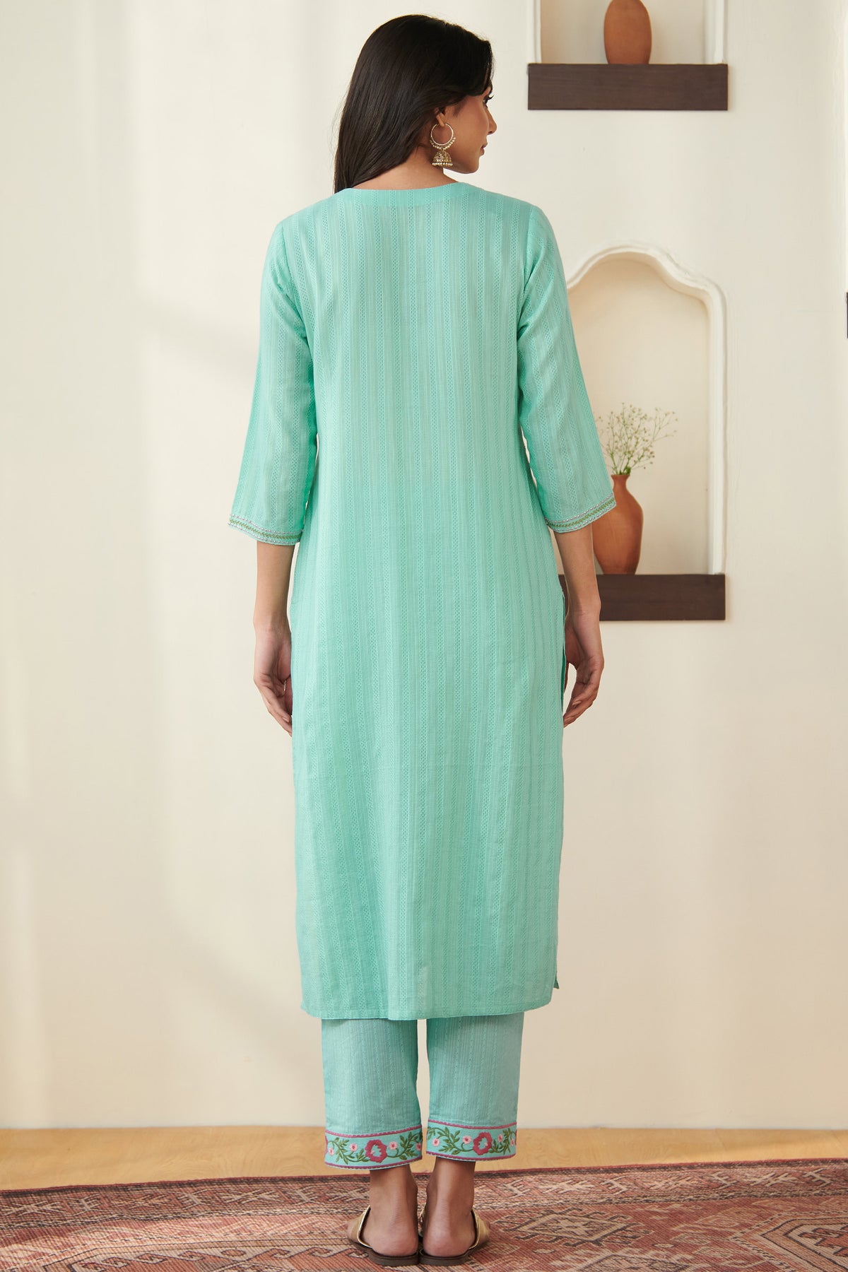 Roza Mehar Blue Kurta