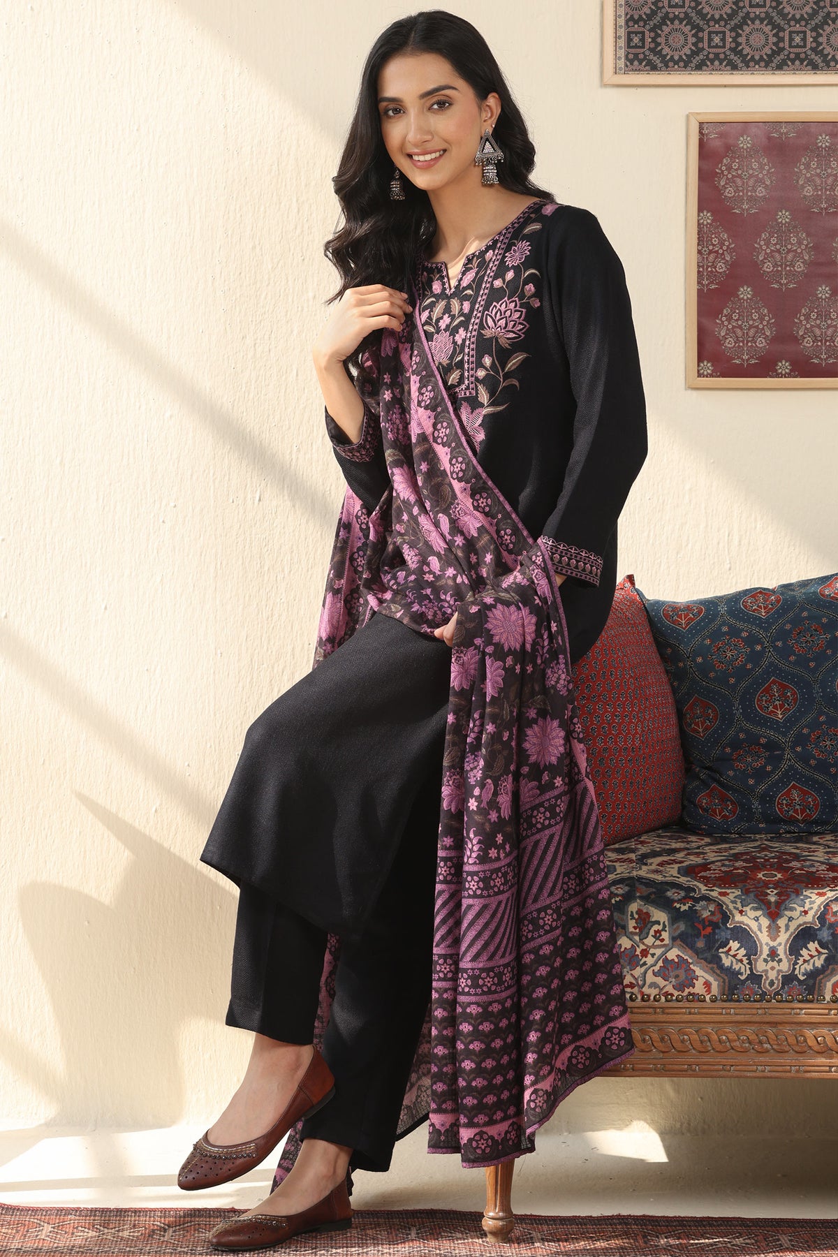 Naadirah Rumaisa Faux Wool Kurta