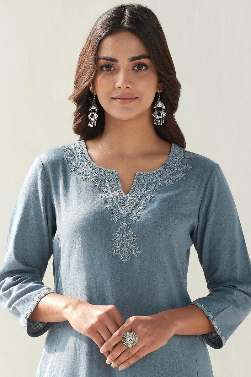 Mirza Sehreen Flax Cotton Kurta