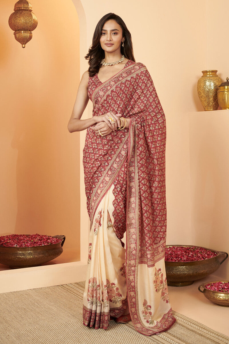 Nasrine Faizah Sanganeri Saree