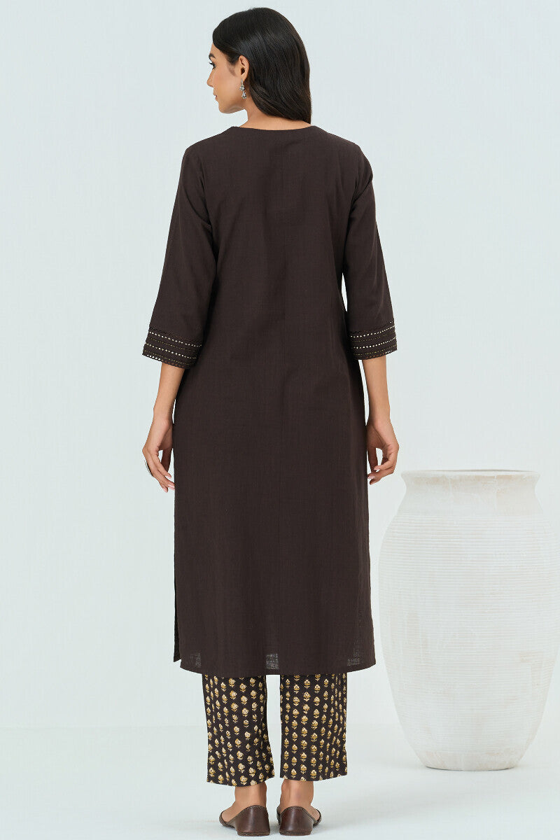 Roza Seerat Black Kurta