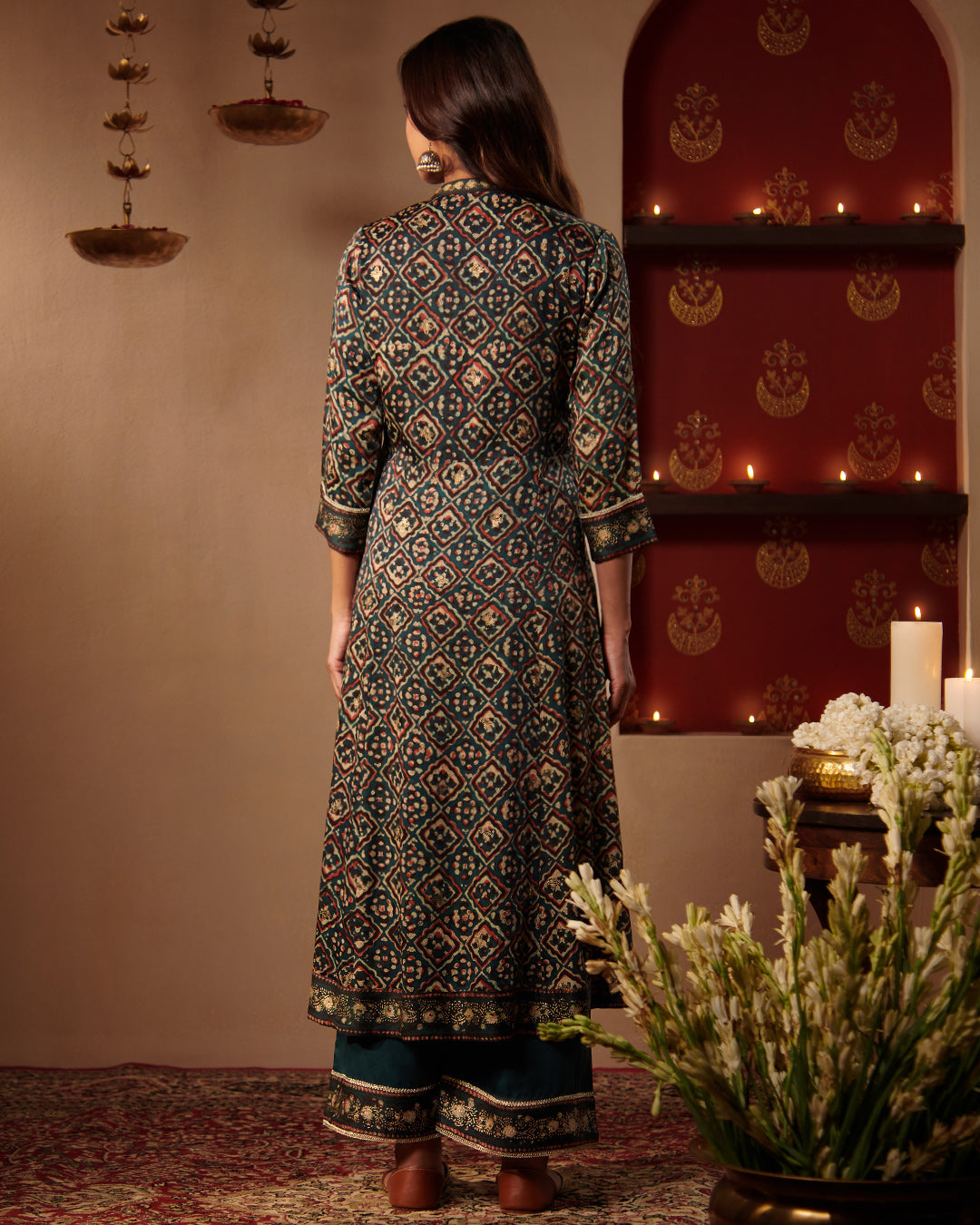 Roshanara Inara Bagru Dabu Kurta