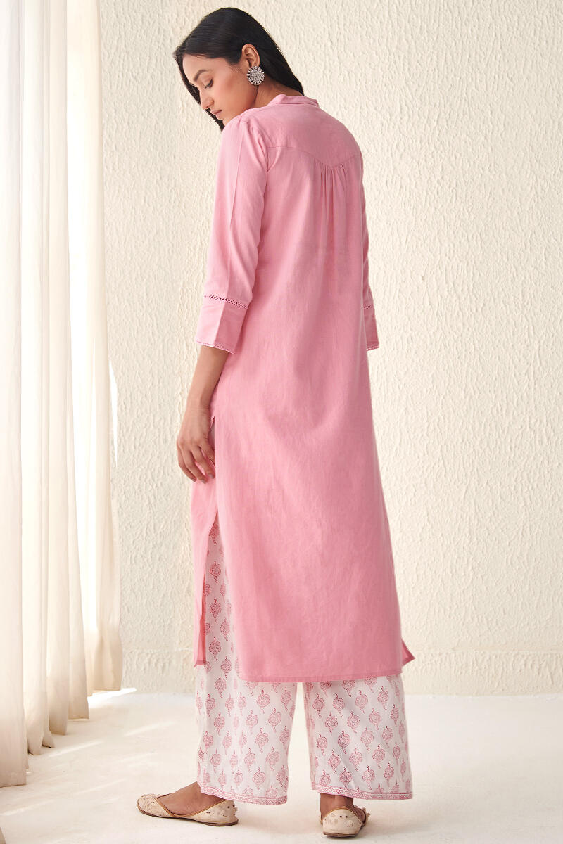 Roza Sehnaz Pink Kurta