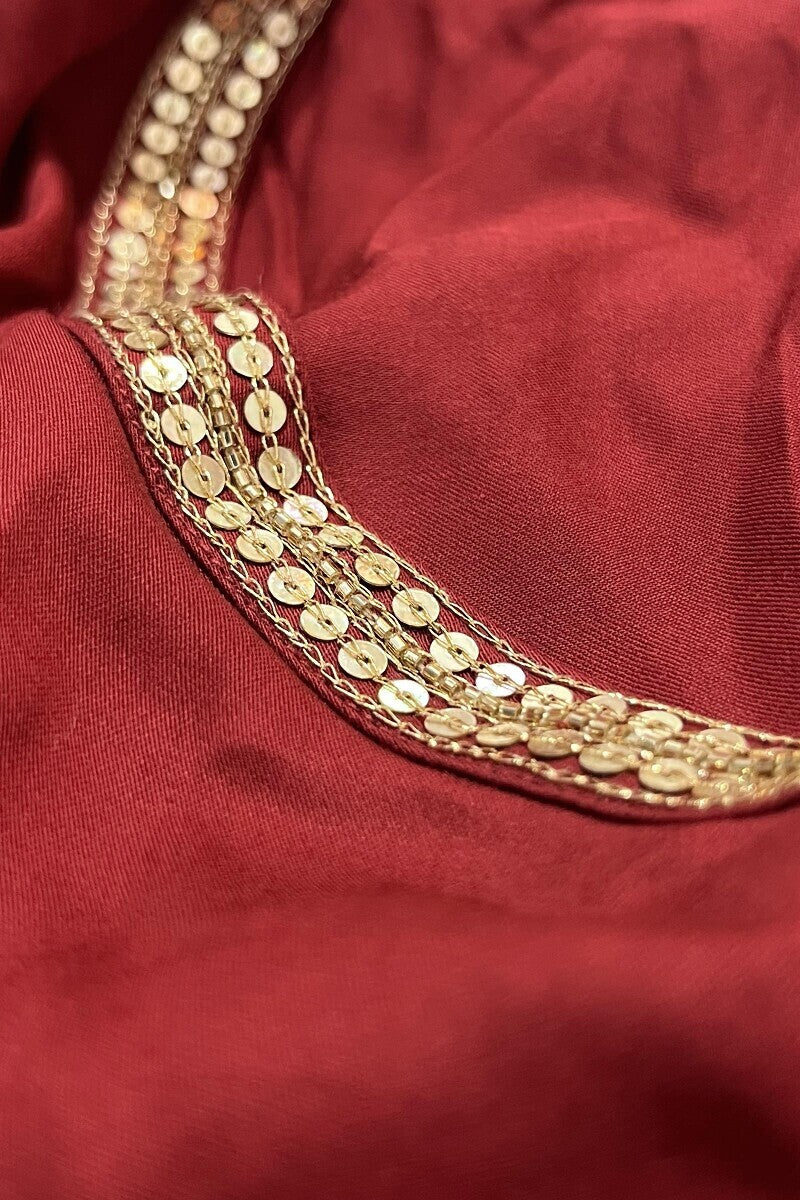 Mehrunissa Farah Red Kurta