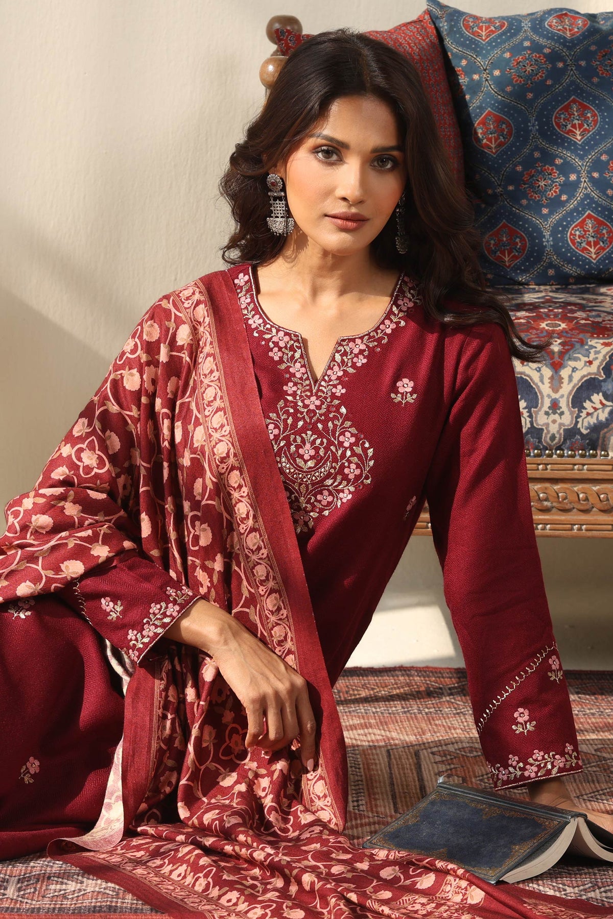 Naadirah Gulbahar Faux Wool Kurta
