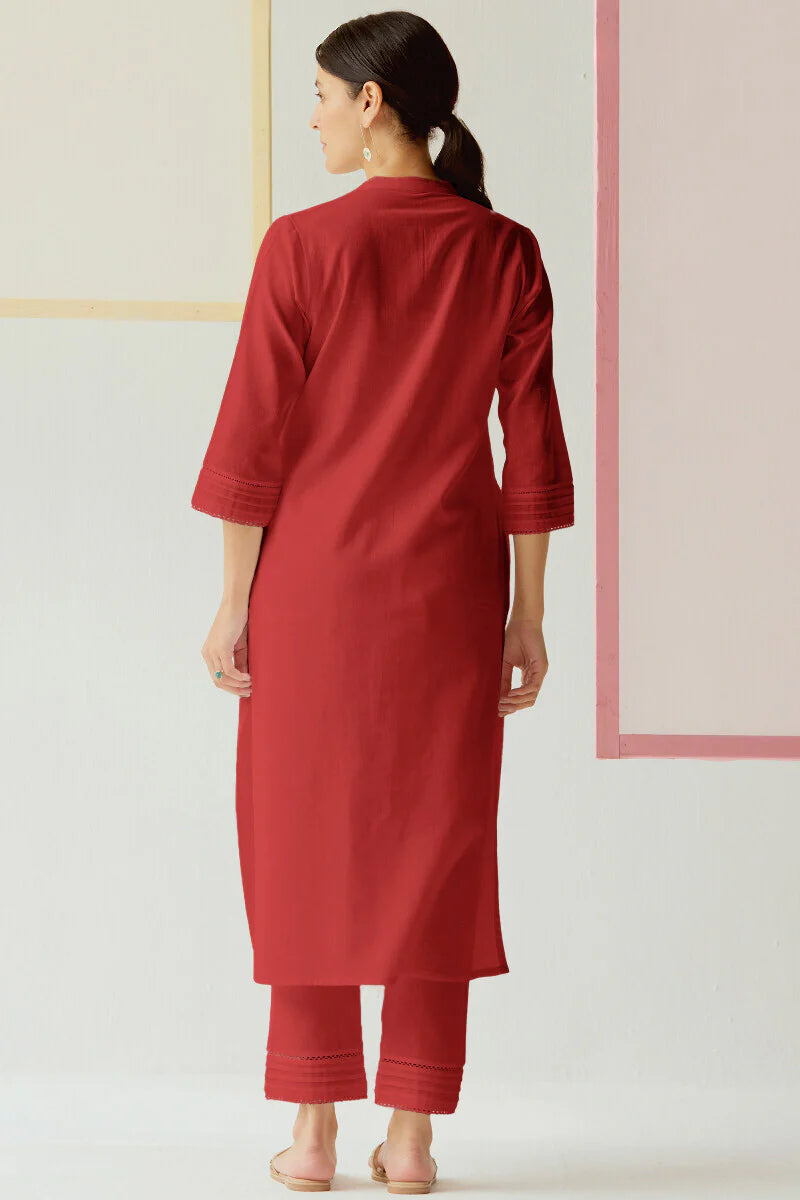 Surplus: Roza Nida Red Kurta