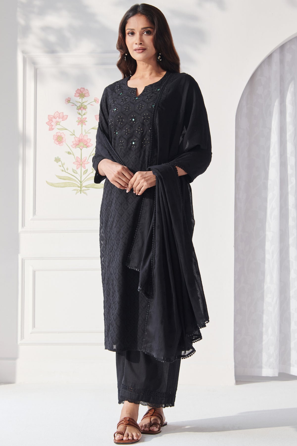 Mumtaz Rania Black Kurta