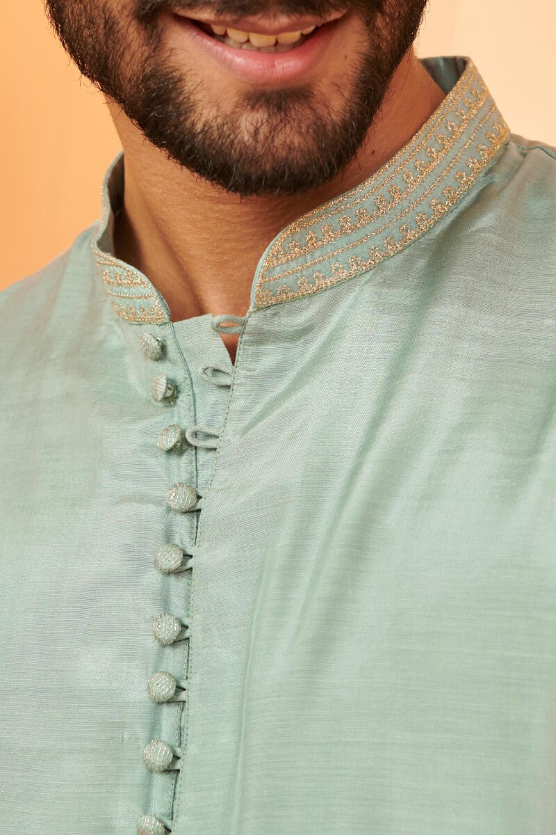 Shirin Rehan Sage Blue Modal Kurta