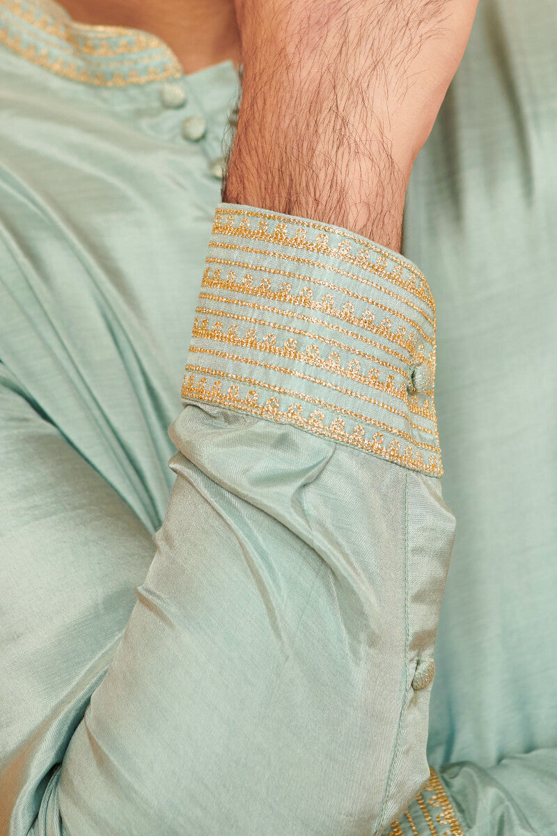Shirin Rehan Sage Blue Modal Kurta