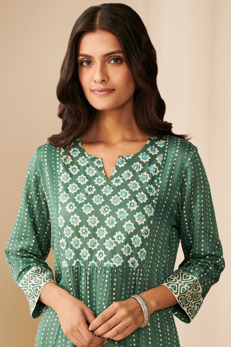 Sehra Ruhi Bagru Modal Kurta
