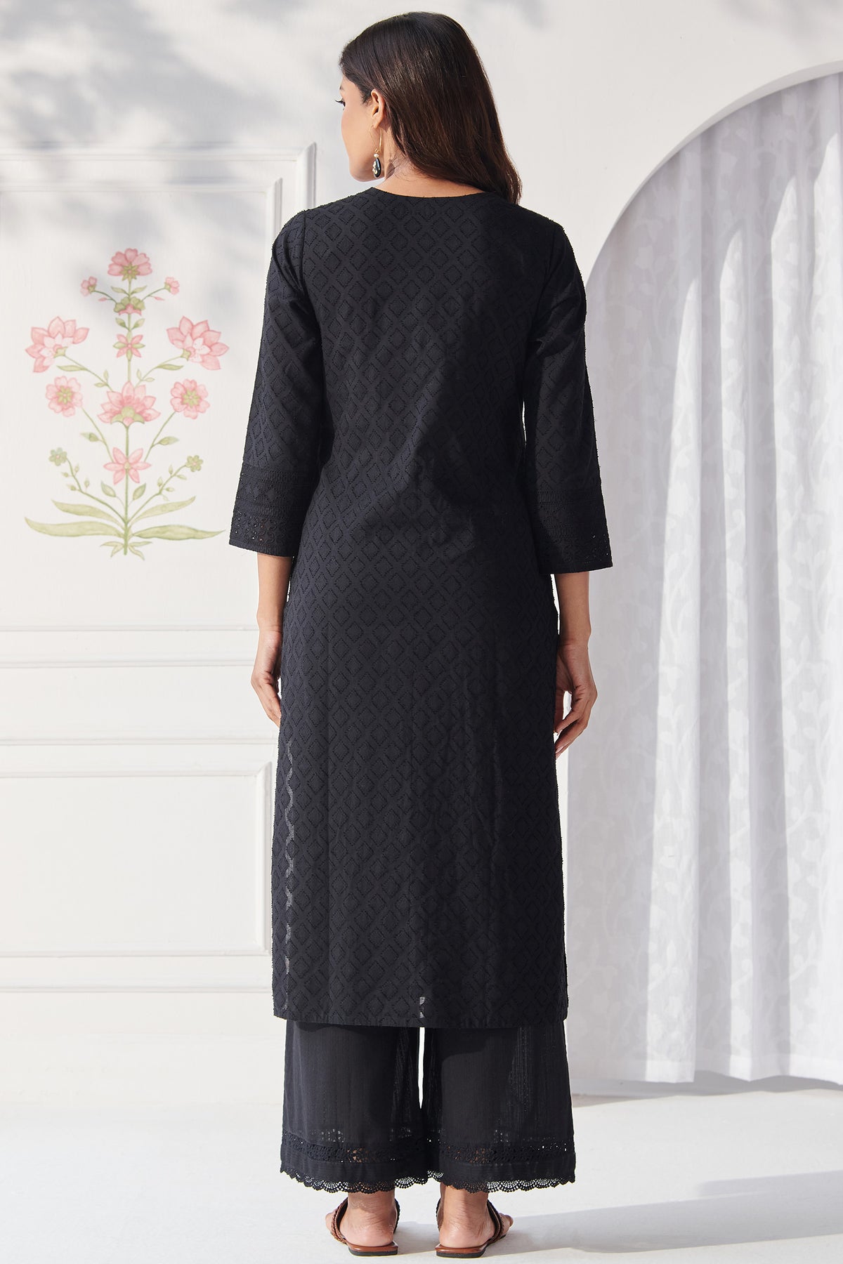 Mumtaz Rania Black Kurta