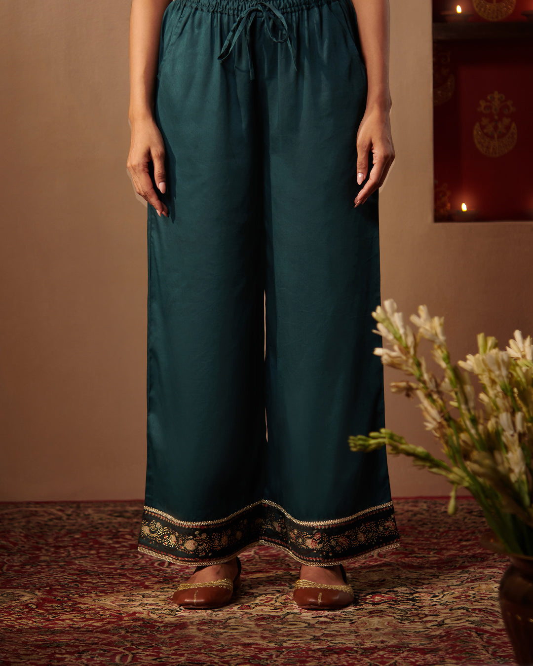 Roshanara Inara Bottle Green Farsi