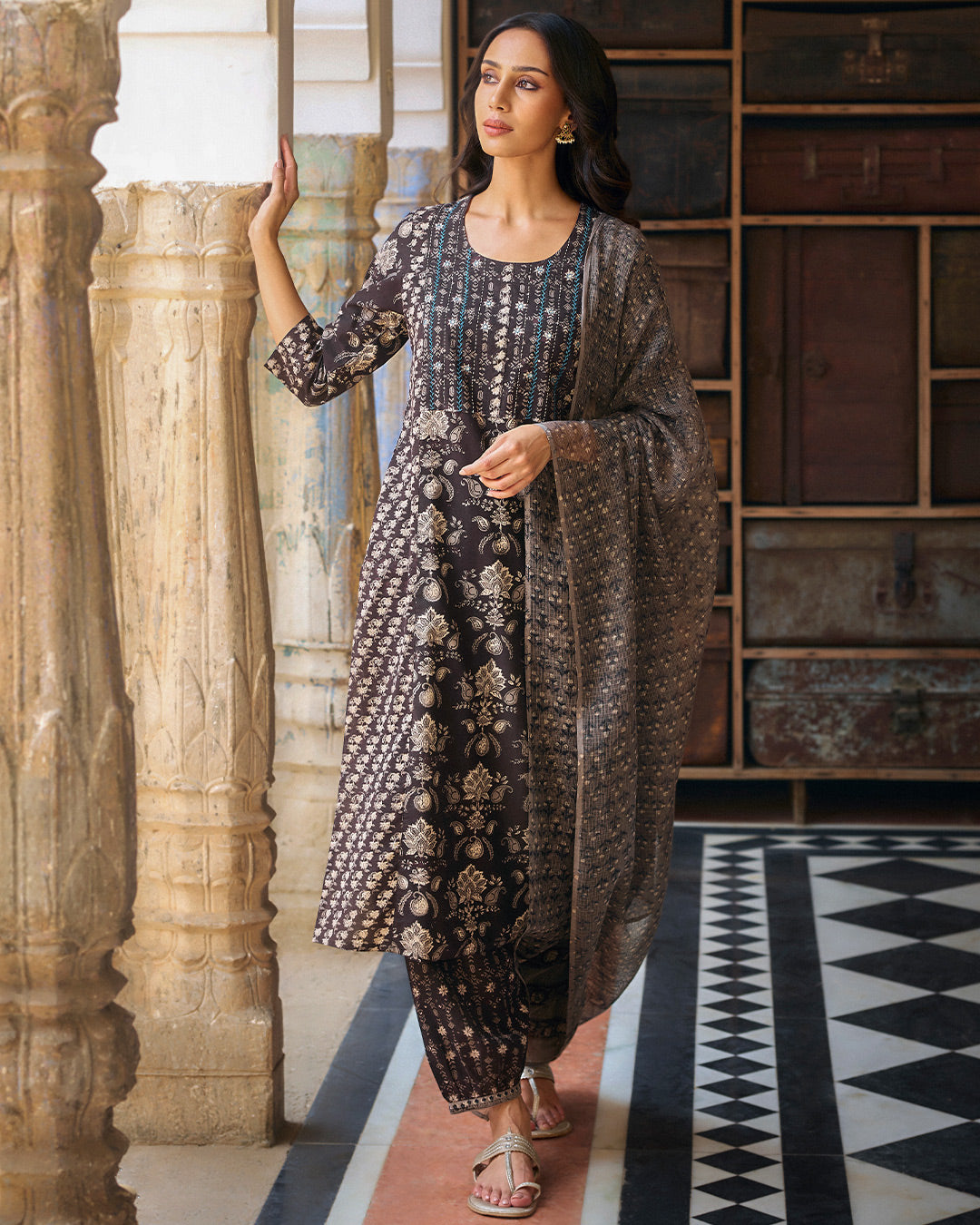 Sehra Farhat Bagru Kurta