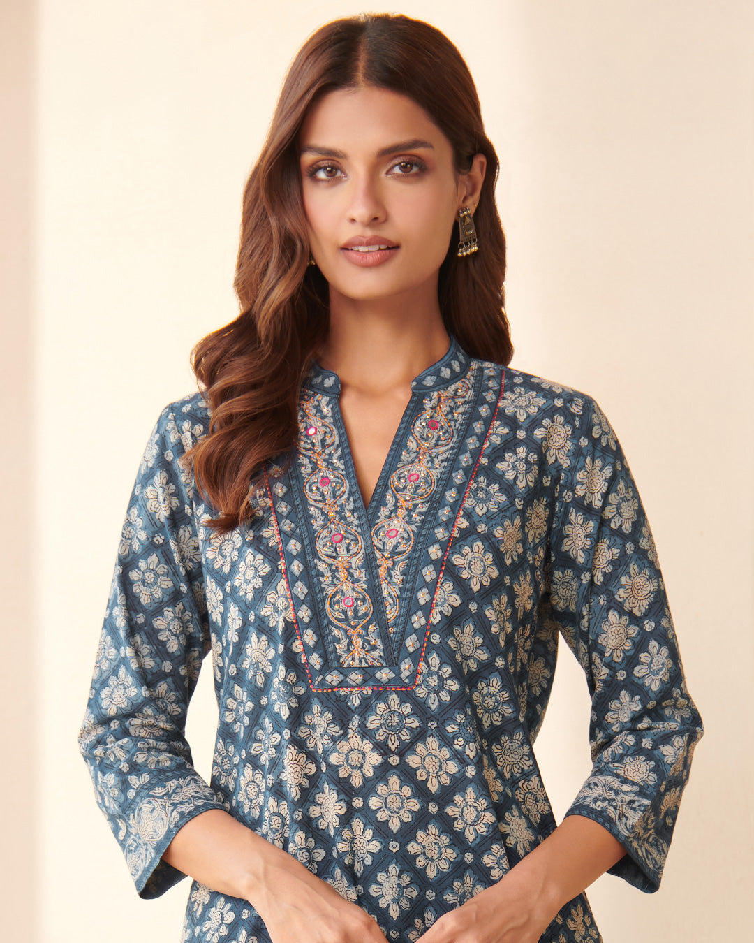 Sehra Afsana Bagru Dabu Kurta