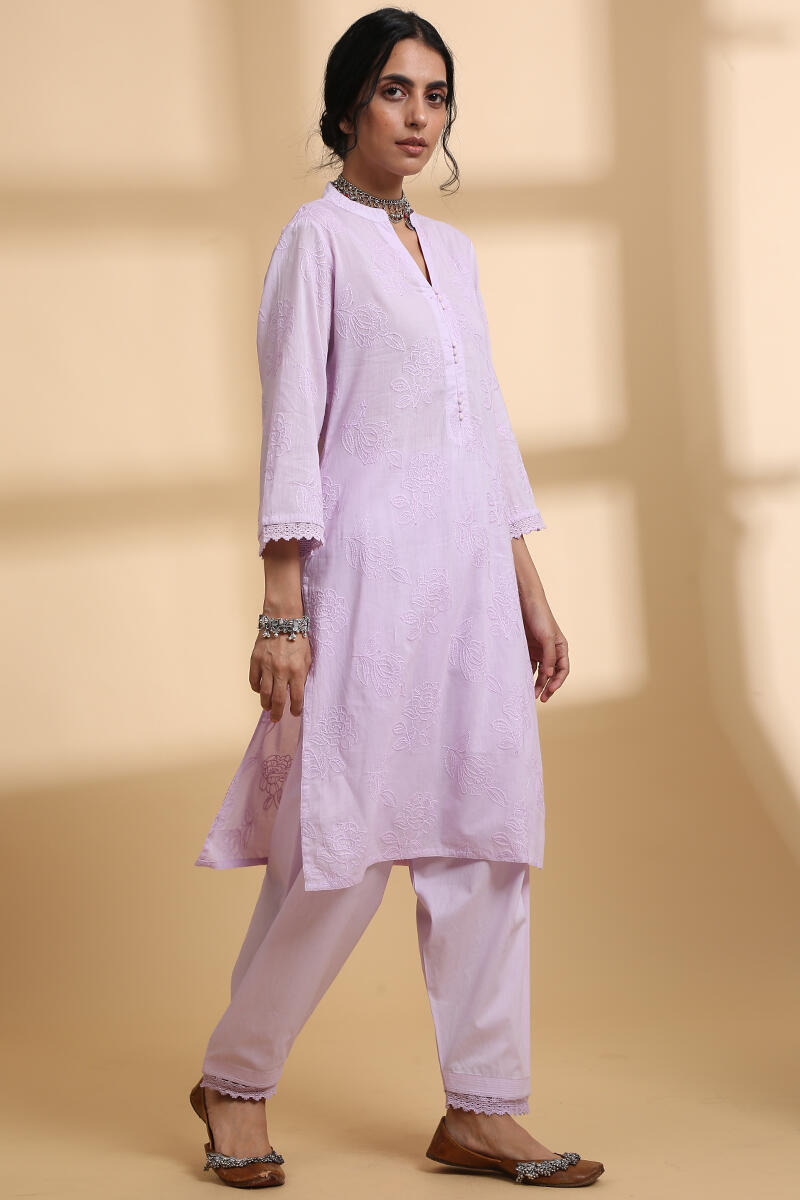 Falak Lavender Short Kurta