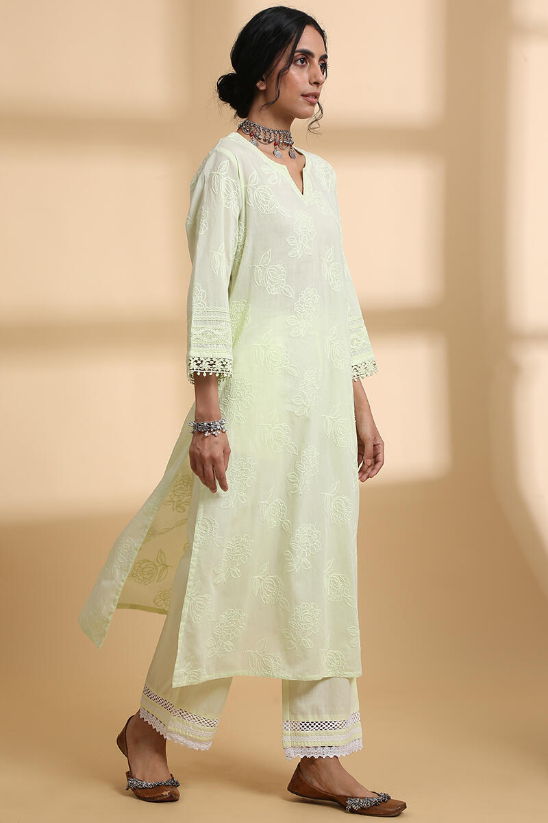 Falak Lime Green Kurta