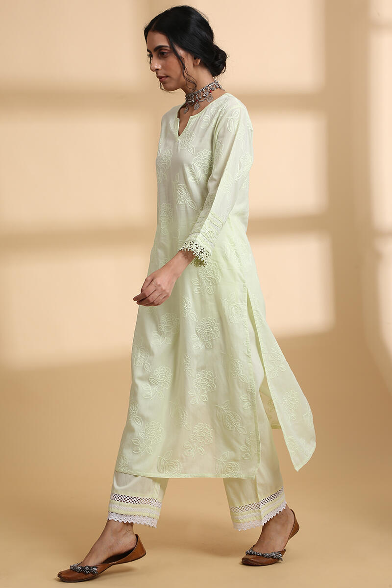 Falak Lime Green Kurta