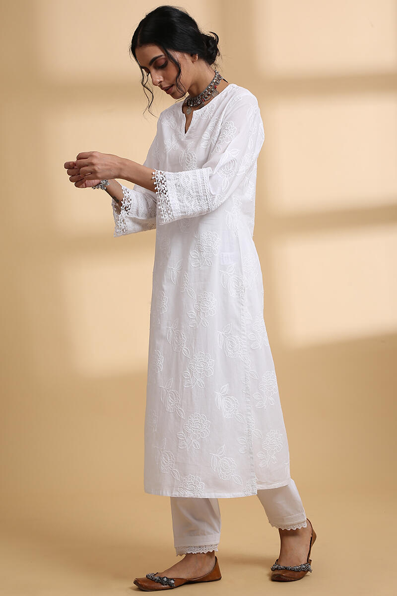 Falak White Kurta