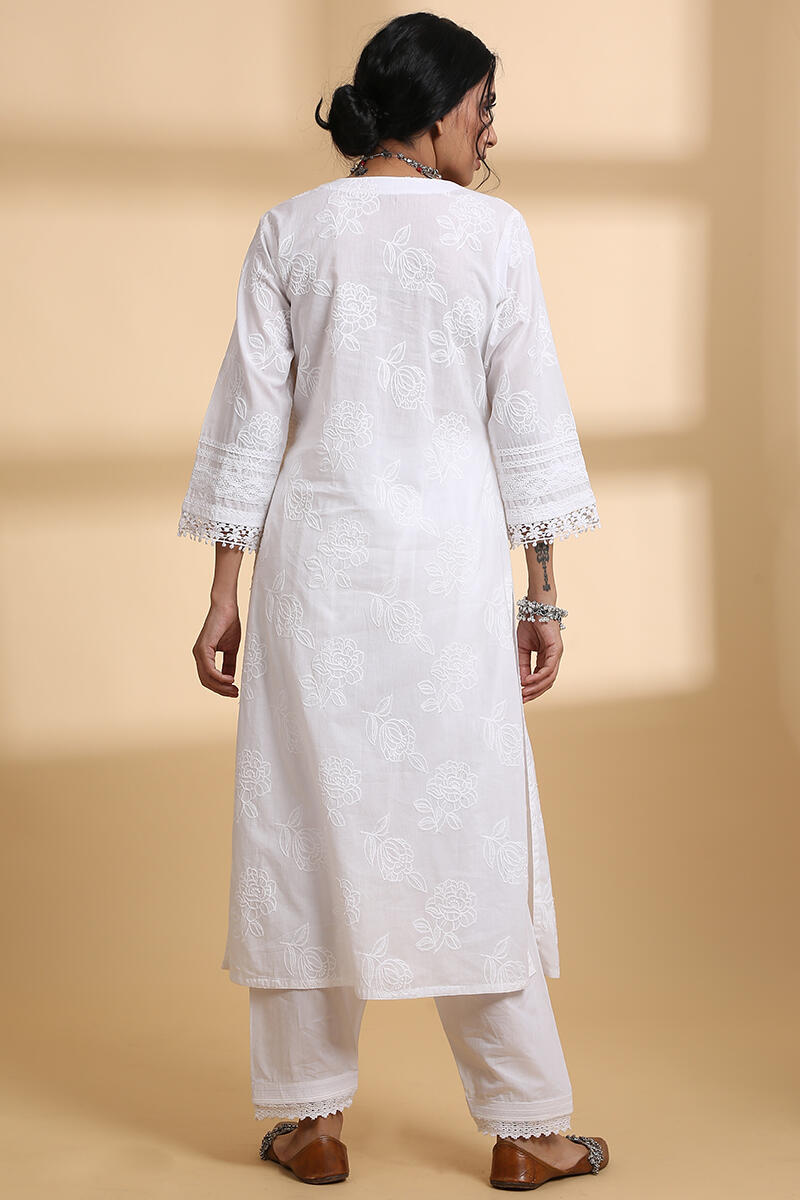 Falak White Kurta