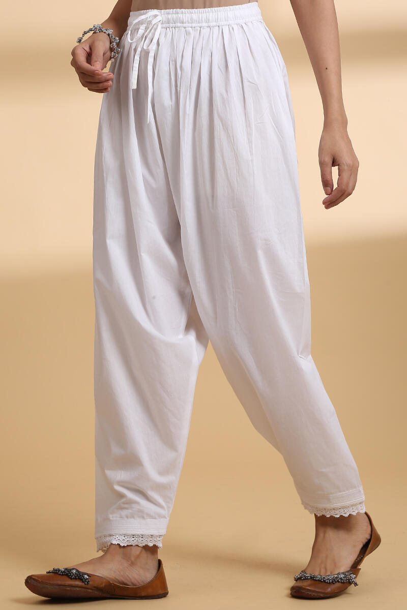 Falak White Lawn Cotton Salwar