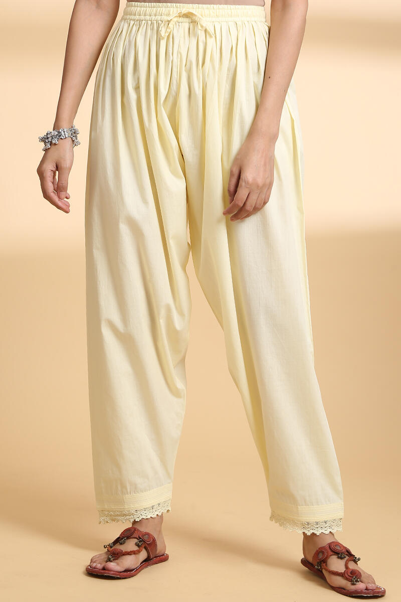 Falak Yellow Lawn Cotton Salwar