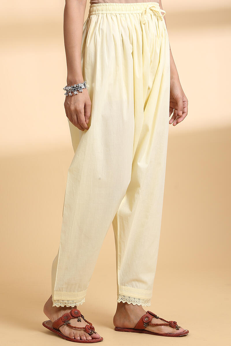 Falak Yellow Lawn Cotton Salwar