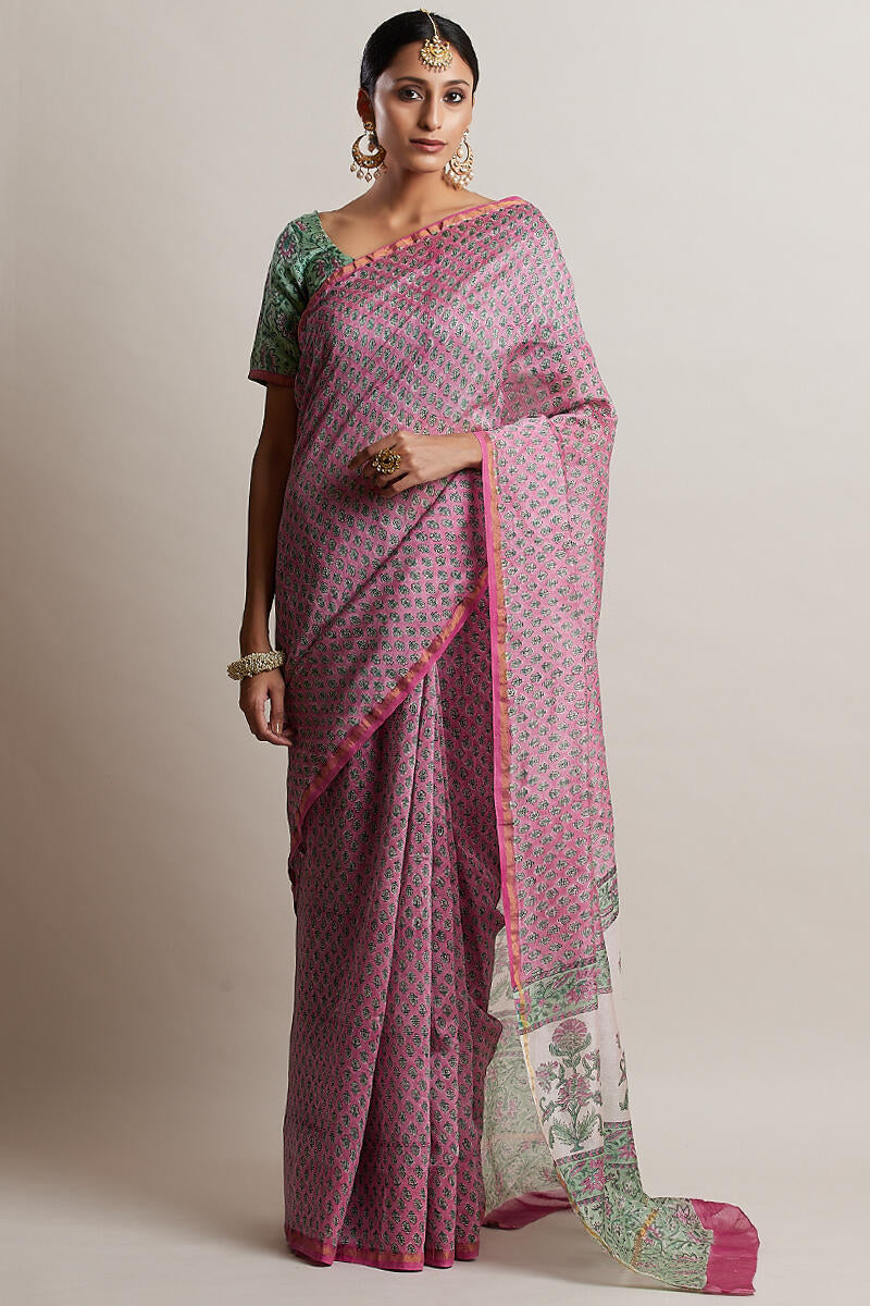 Gul Bano Nusrat Chanderi Saree