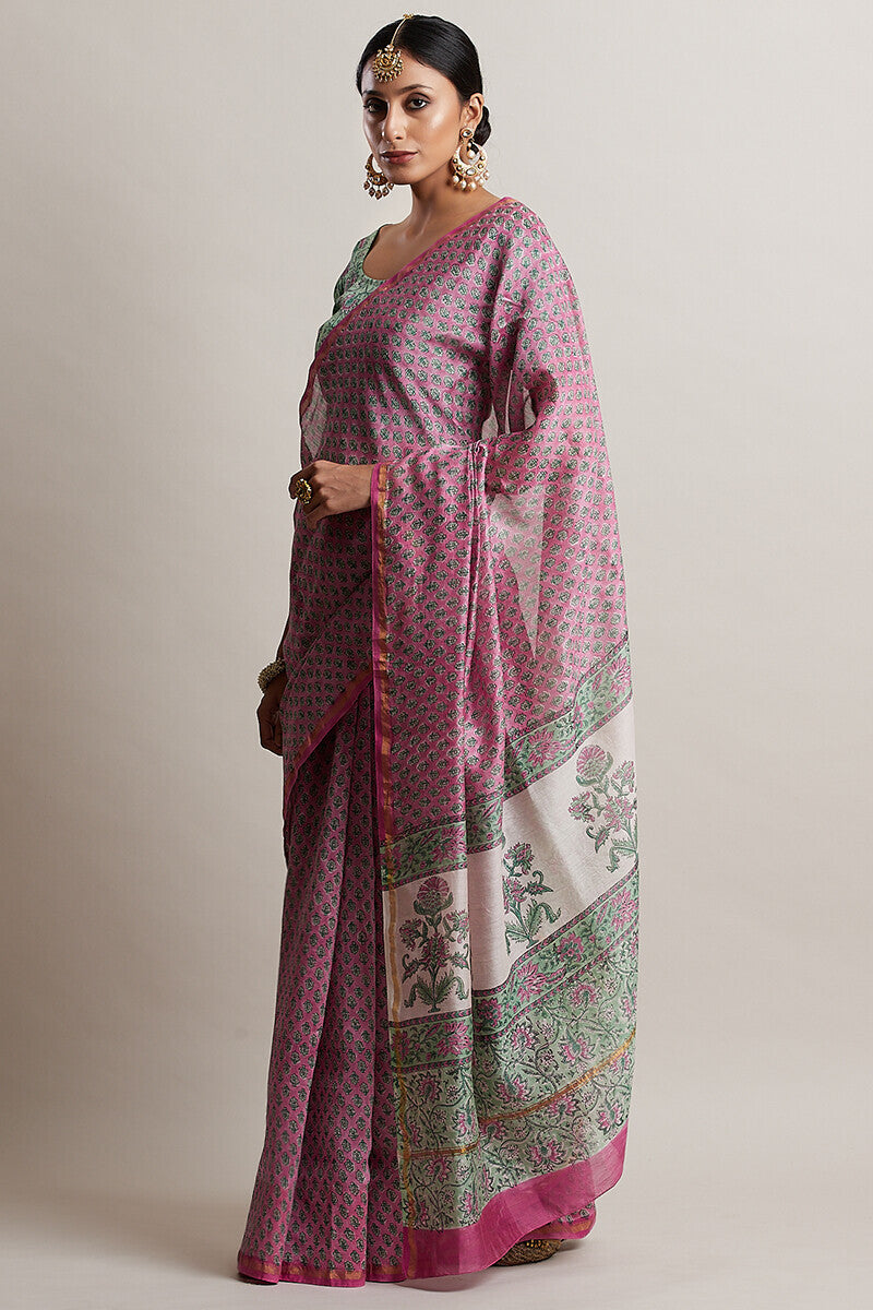 Gul Bano Nusrat Chanderi Saree