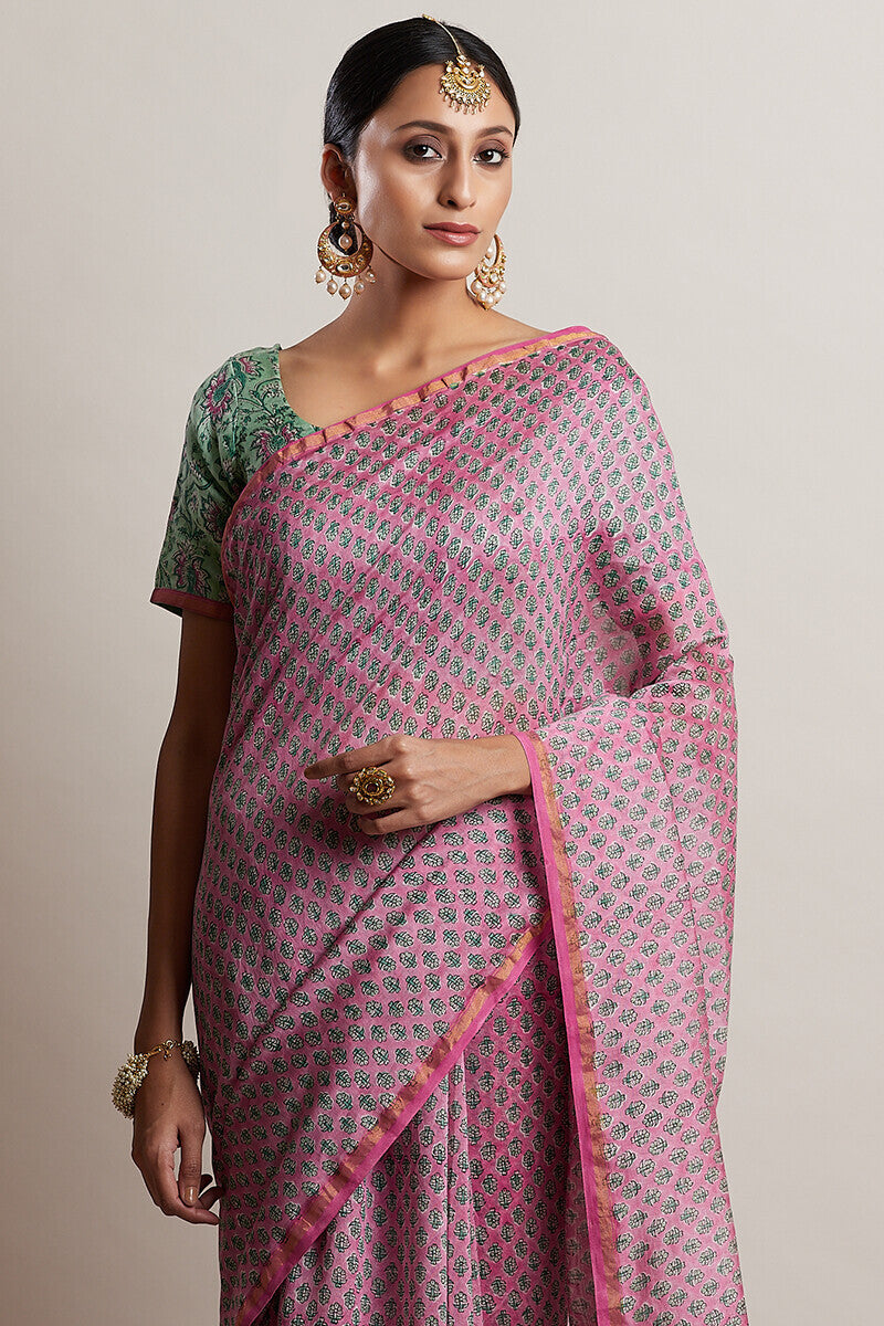 Gul Bano Nusrat Chanderi Saree