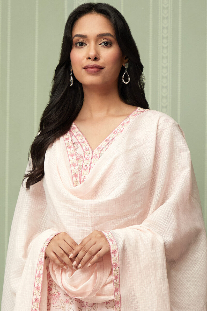 Rosheen Maya Pink Kota Dupatta
