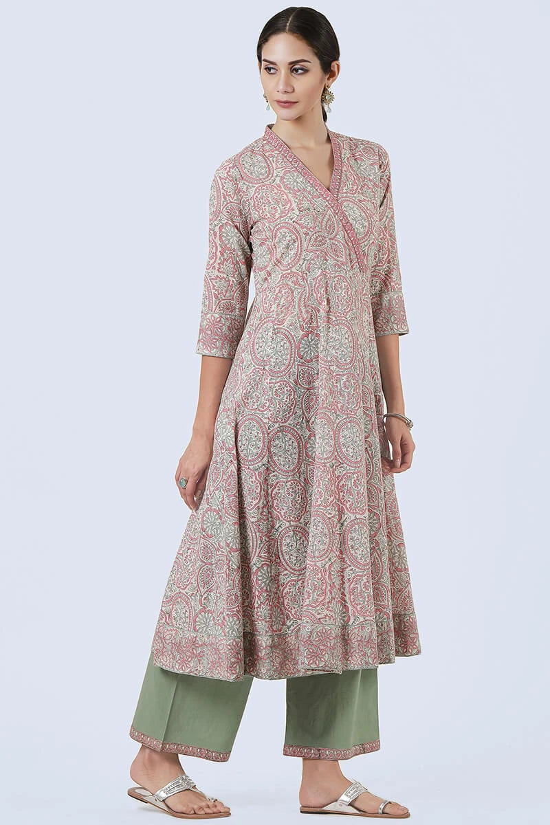 Pink anarkali
