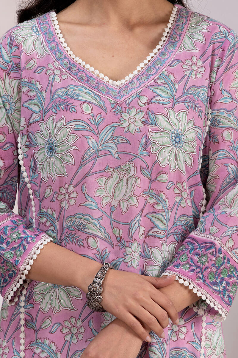 Roz Meher Ferozah Block Printed Kurta