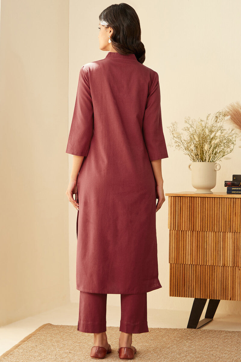 Roza Seher Red Kurta