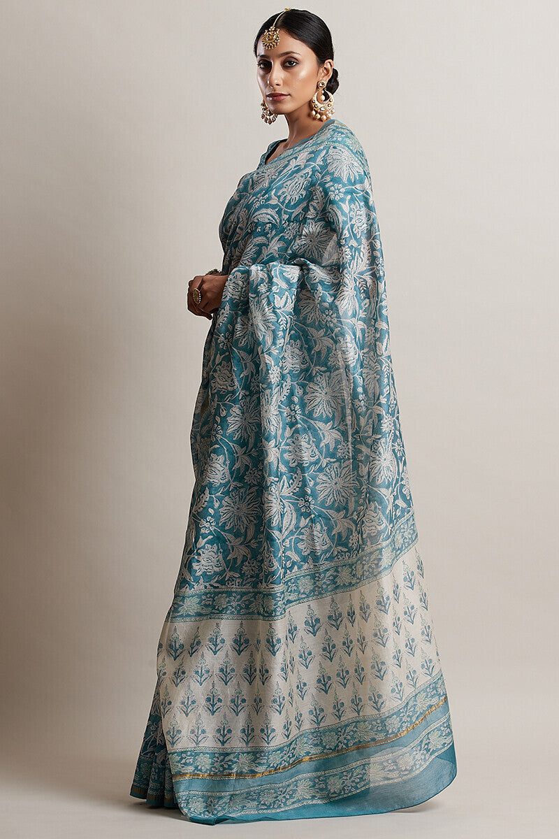 Gul Bano Naira Chanderi Saree