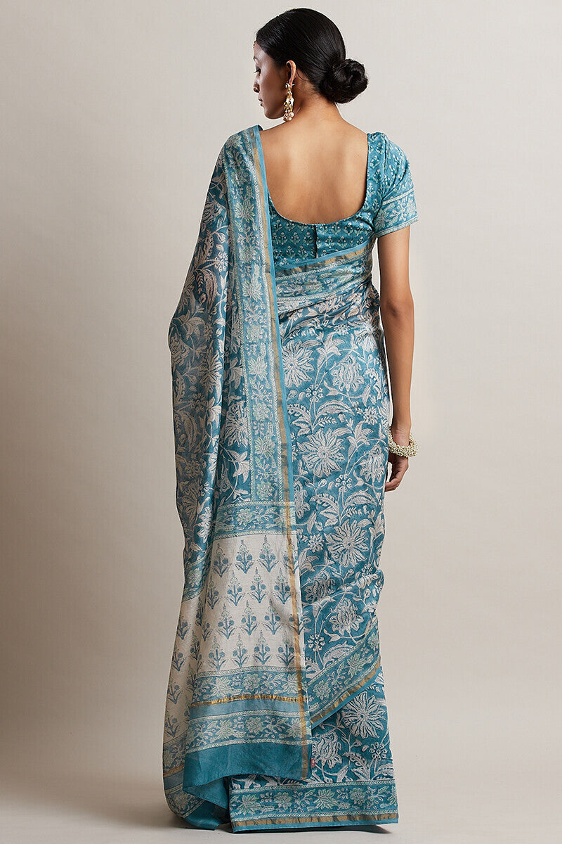 Gul Bano Naira Chanderi Saree