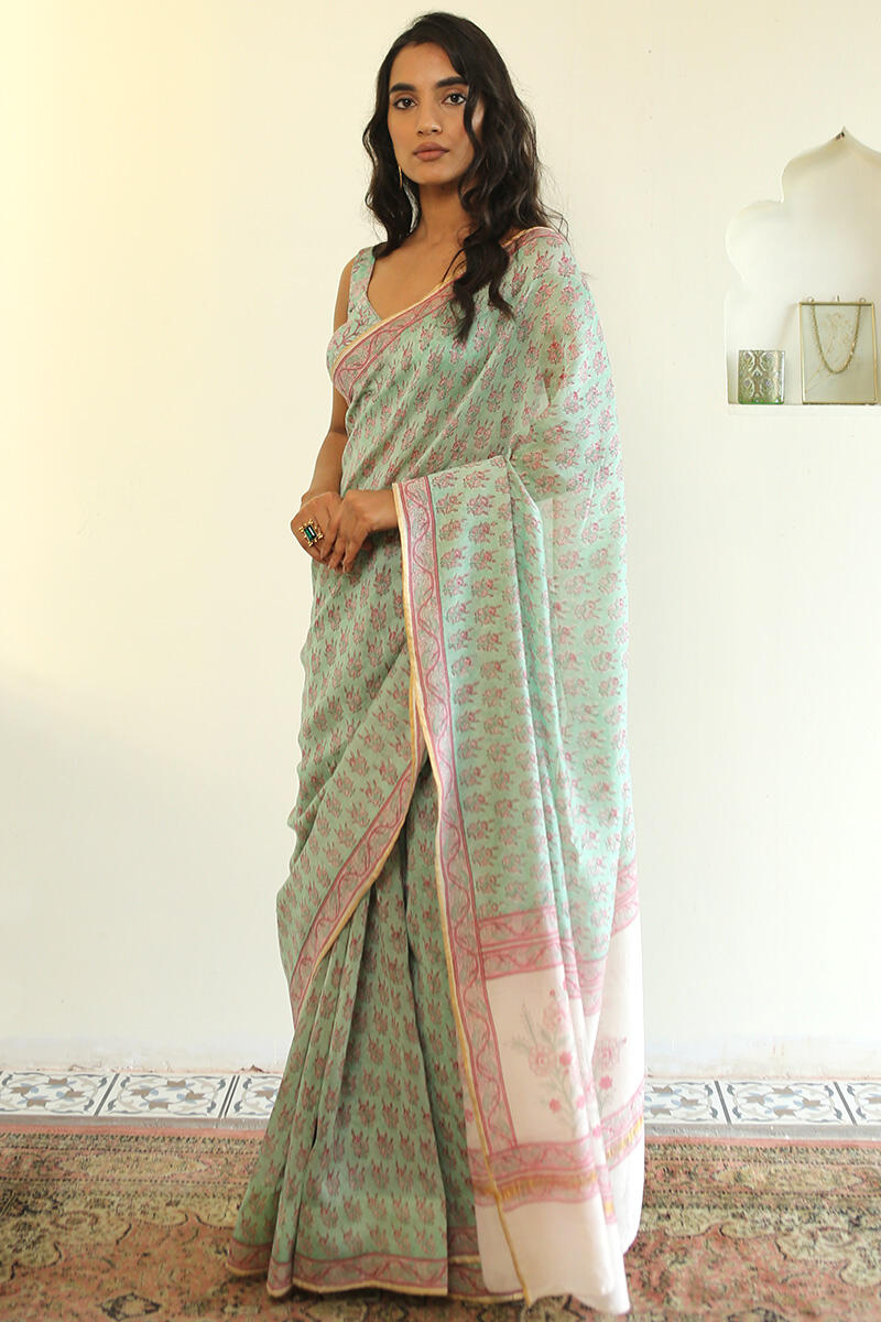 Gulnaz Nazia Chanderi Saree