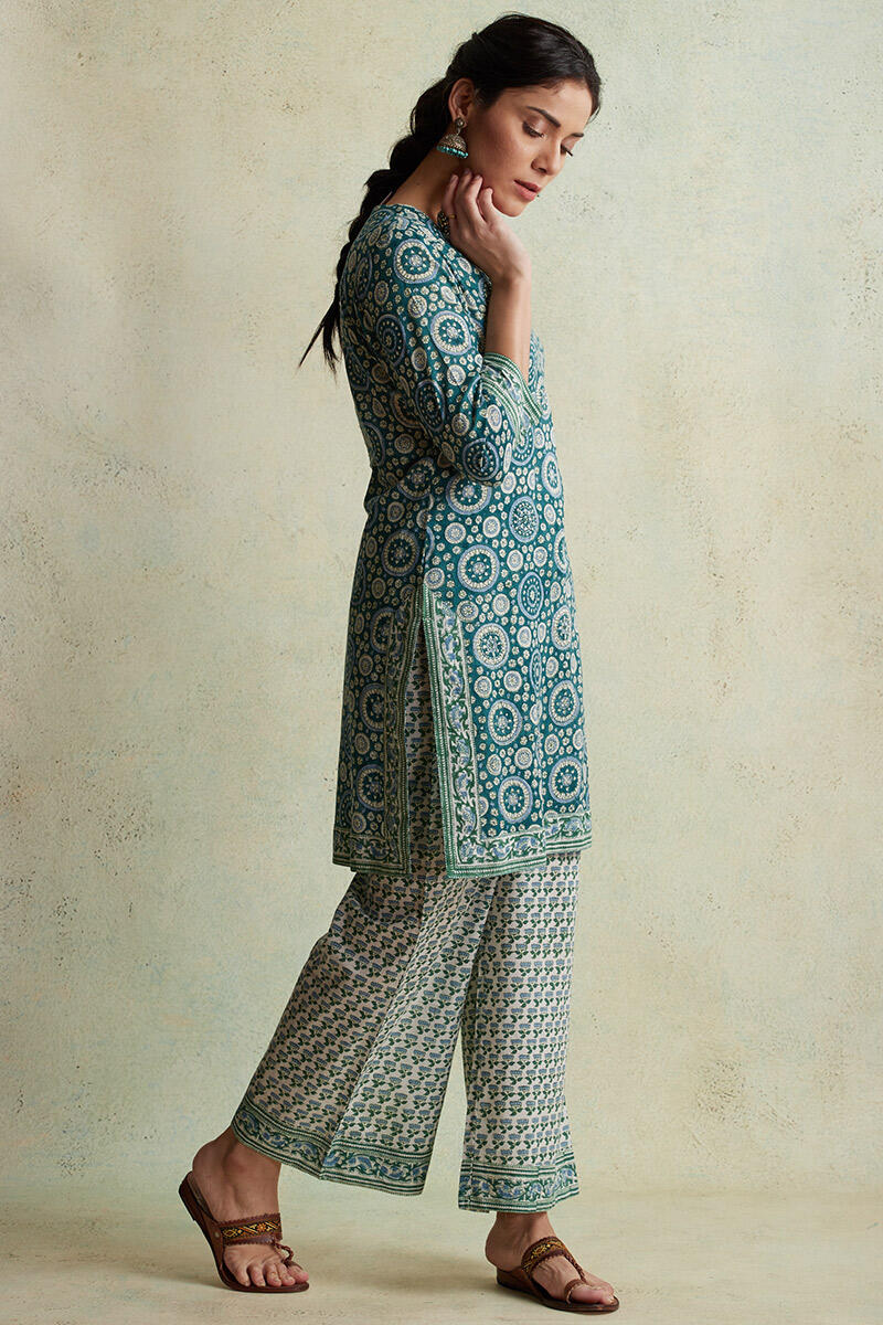 Nausheen Farhat Block Printed Short Kurta