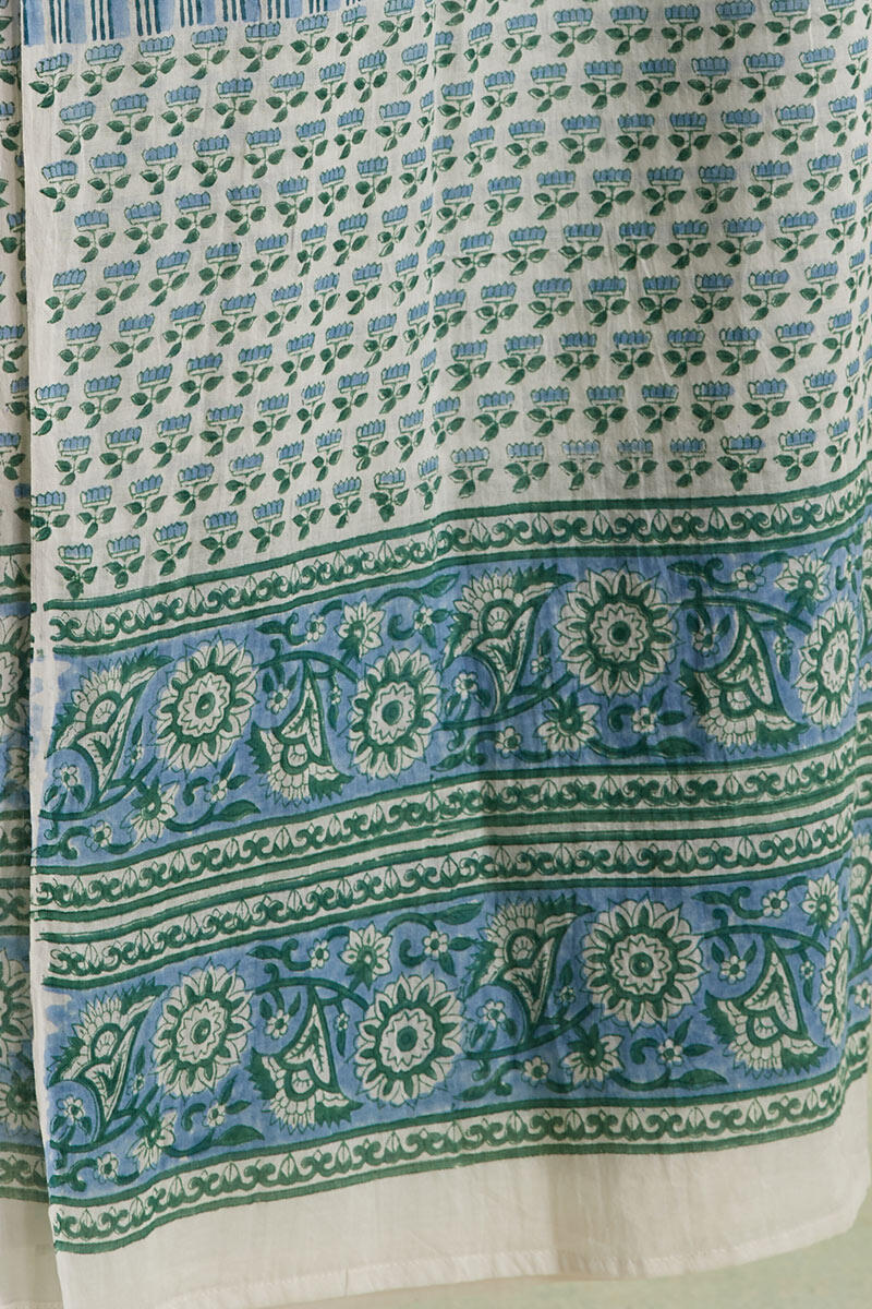 Nausheen Naadiya Block Printed Mul Dupatta