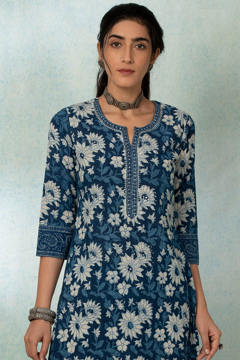 Nurtaj Rehmat Indigo Kurta