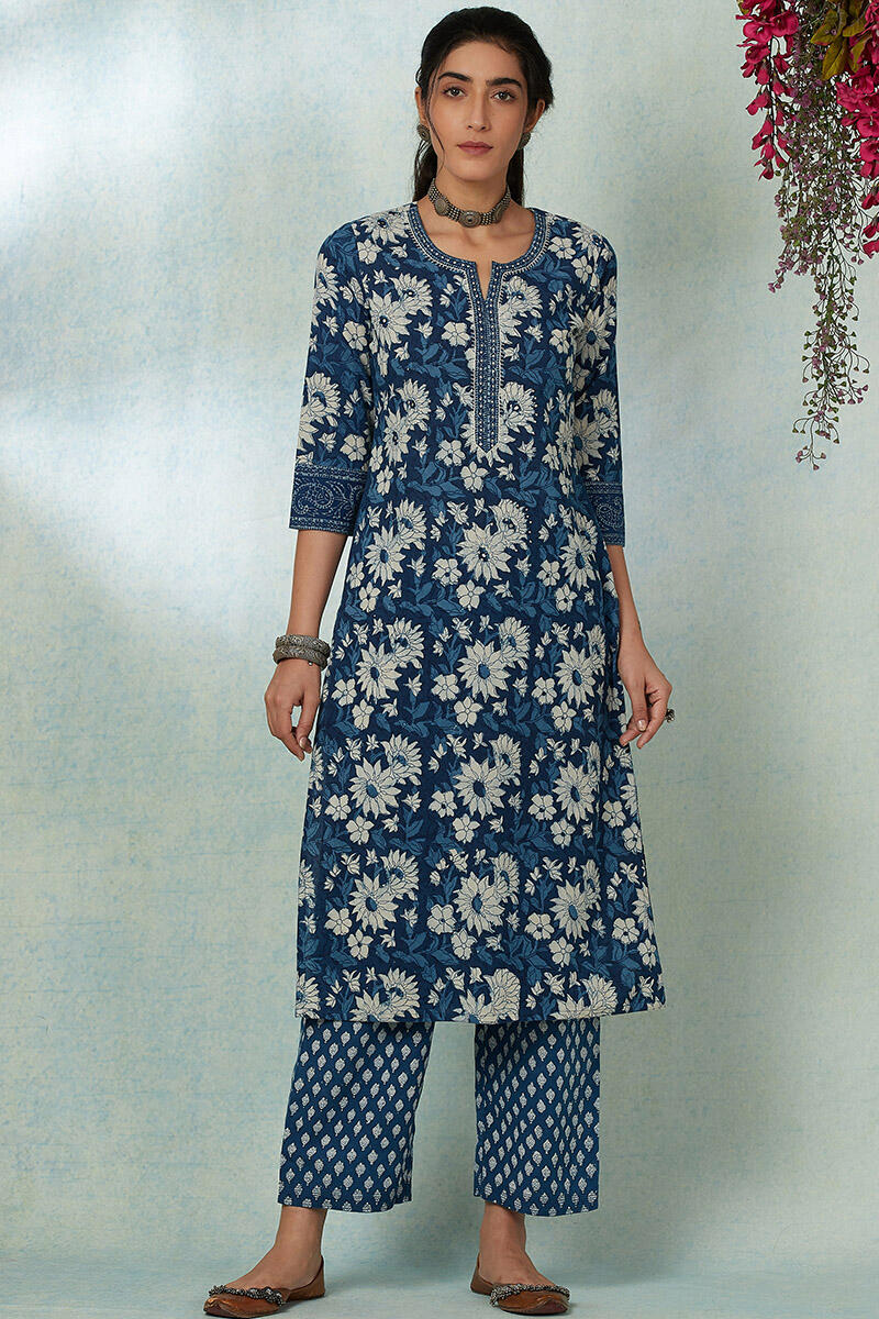 Nurtaj Rehmat Indigo Kurta