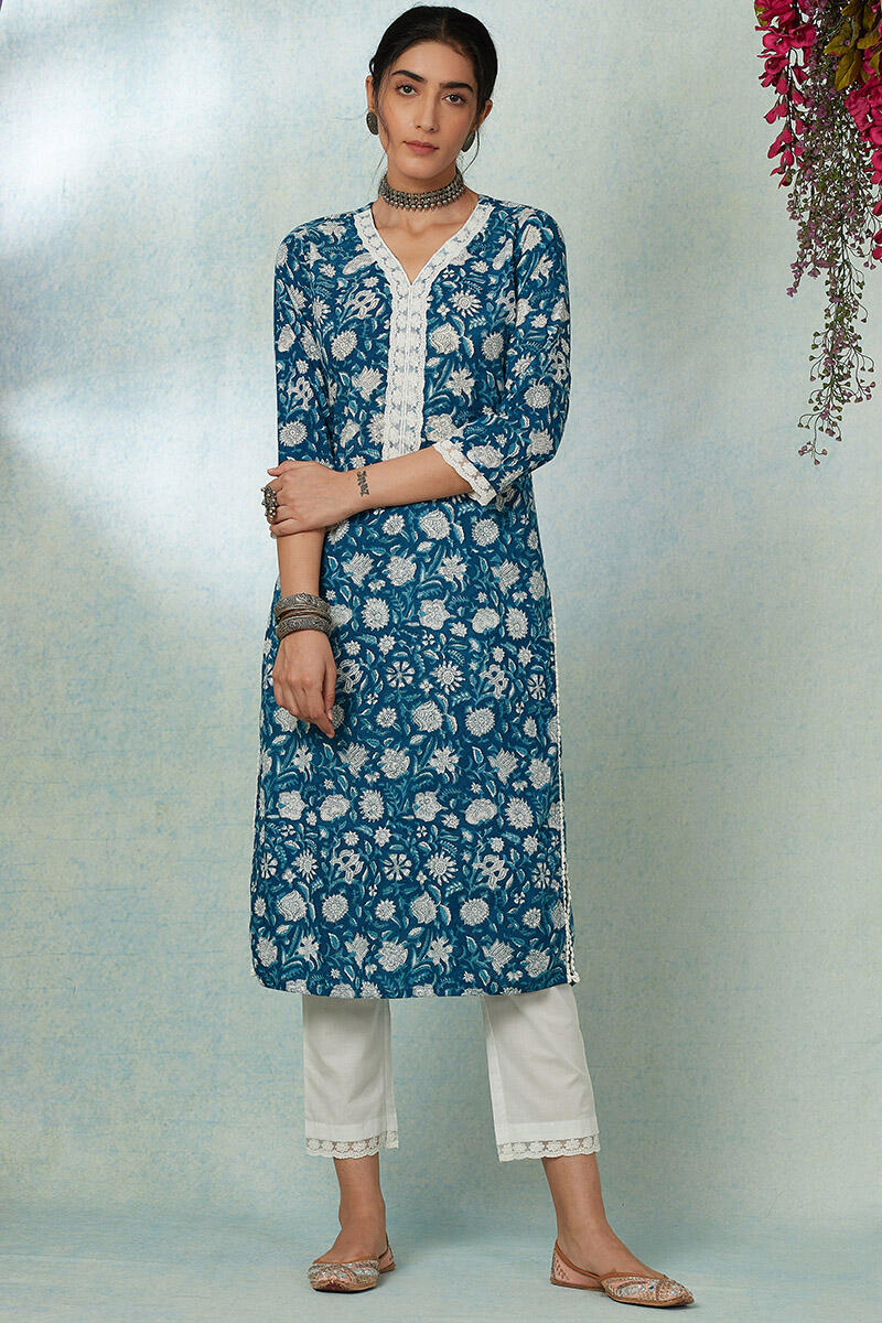 Nusrat Jahan Zareena Lace Kurta