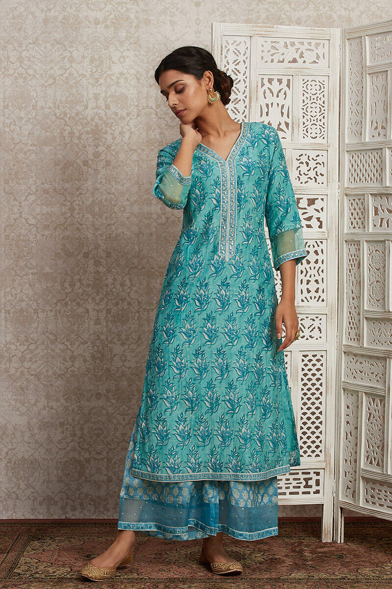 Parinaz Nazia Cotton Silk Kurta