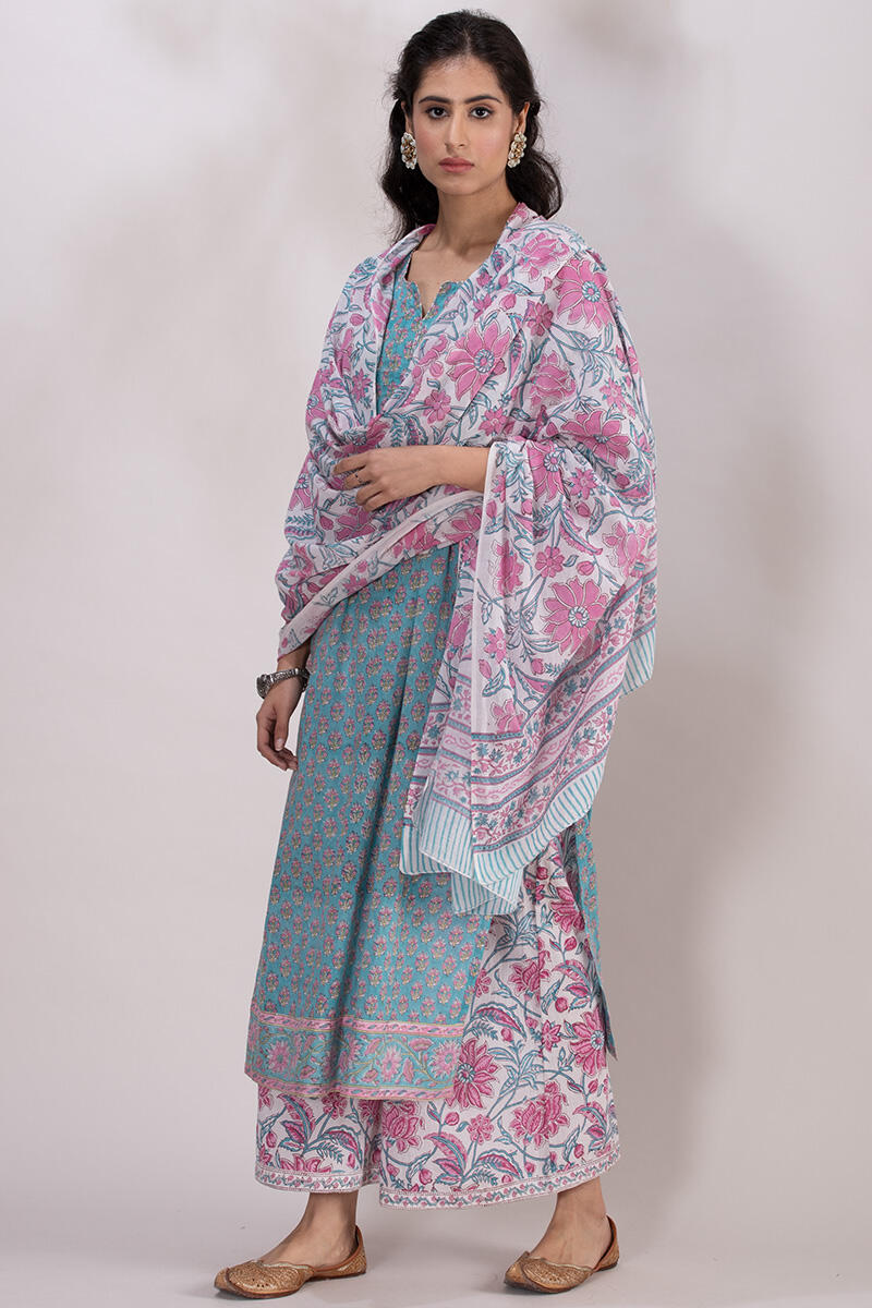 Roz Meher Inaya Block Printed Dupatta