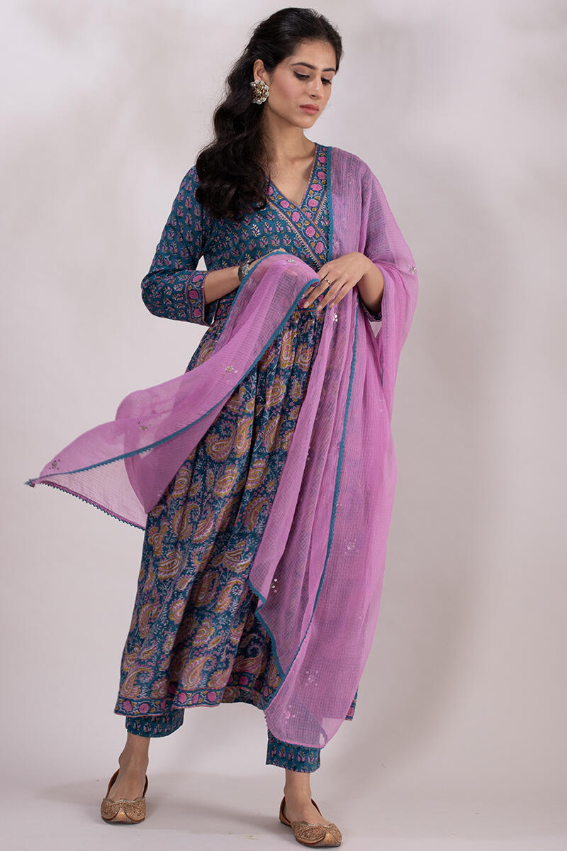 Roz Meher Jia Block Printed Kurta