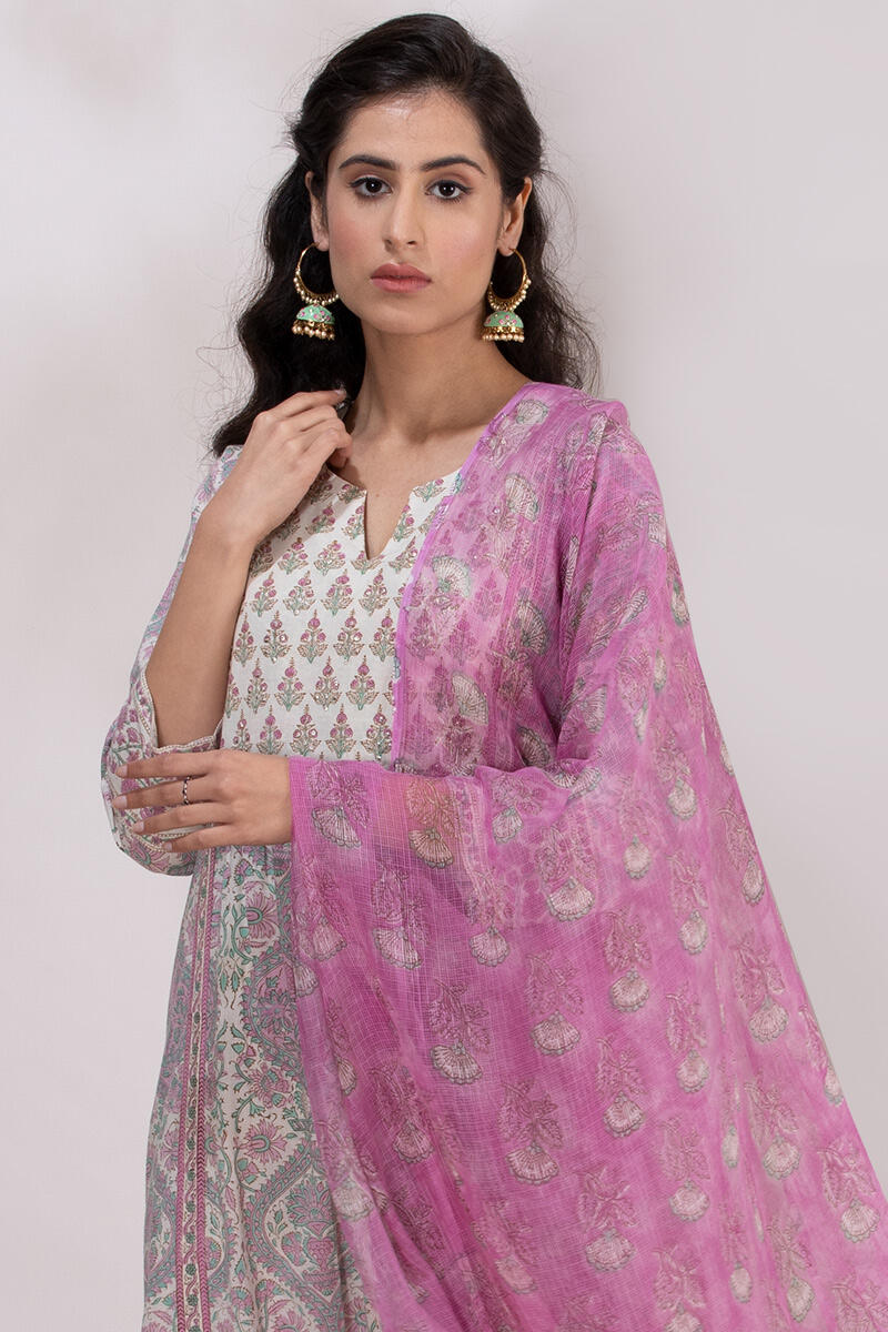 Roz Meher Nazeena Block Printed Kurta
